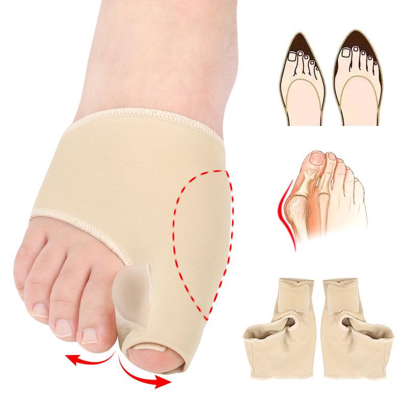 2Pcs=1Pair Big Toe Hallux Valgus Corrector Orthotics Feet Care Bone Thumb Adjuster Correction Pedicure Socks Bunion Straightener