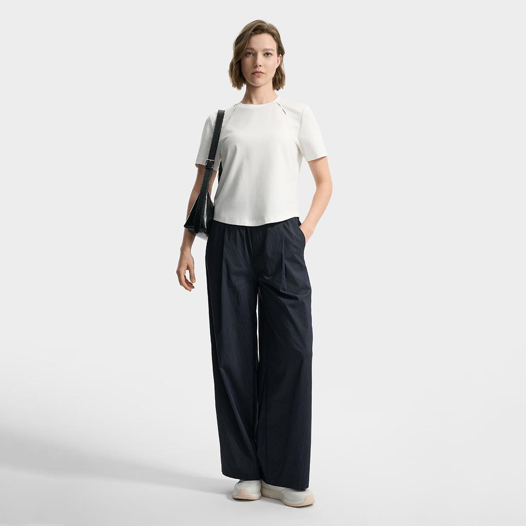 Fila Изумрудная Модная Минималистичная Удобная Дышащая Футболка с Коротким Рукавом Женские топы F11W534106FWT