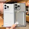 Card Holder Transparent Case for iPhone 15 14 Pro Max Plus Wallet Airbag Shockproof Clear Soft Cover for iPhone 13 12 11 Pro Max