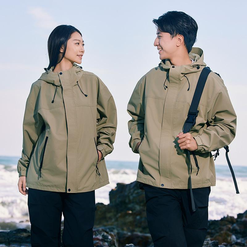 Весенне-осенняя модная мужская и женская одежда для велоспорта и альпинизма на открытом воздухе, куртка Three-Proof, повседневная спортивная куртка