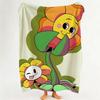 Art F Funny f floral a art Throw Flannel Throw Blanket Suitable for Sofa Living Room Bedroom