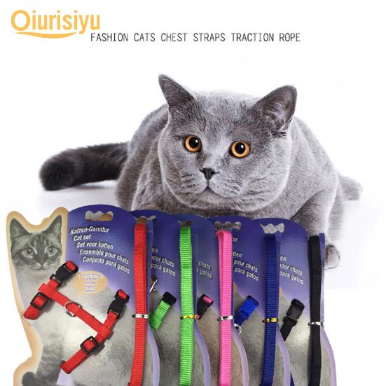 Nylon Pet Lead Leash Harness Kitten Belt Strap Safety Rope Adjustable Dog Collar Lovely Pet