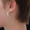 Another Layer Day Hoop Earring (silver925)