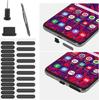 USB C Anti Dust Kit, Charging Port Earphone Jack Plugs Speaker Mesh Stickers for iPhone 15-17 Pro Max Samsung Galaxy S20-S25