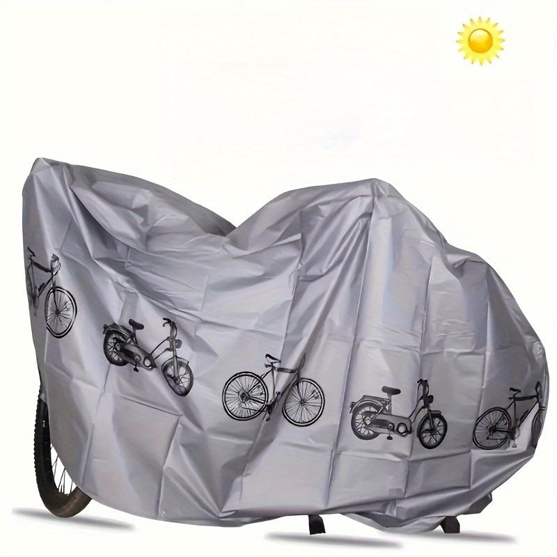 Heavy Duty Waterproof Bike Cover with Adjustable Buckle Straps for Electric Bicycle EVA Bicycle Rain Poncho Dust Cover Protectio