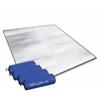 Aluminum Foil Mat Sleeping Mat for Camping 200x200 Cm Insulating Mat Thermal Blanket Foldable Tent Mat Floor Mat Ultralight
