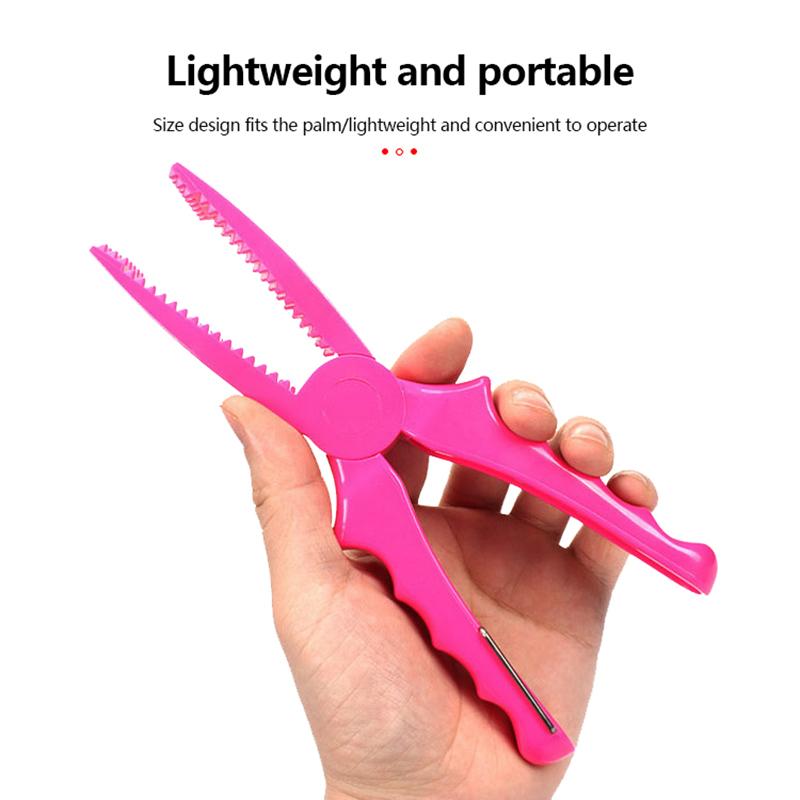 Fishing Grabber Pliers Abs Fish Clamp Grip Catch Release Tool Hook Extractor Fish Body Holder Tongs Scissors Fishing Pliers