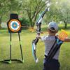 Glowing Bows LED Shooting Set For Kids Target 20 Arrows Toy