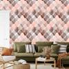 3D Wallpaper Modern Geometric Pattern for Living Room and Bedroom 50x1000