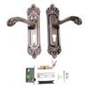 Entry Door Lever with Lock Keys Universal Quiet Aluminum Alloy European Style Door Handle for Home Bedroom