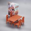 Miniature Dollhouse Kitchen Furniture Set: Table & Chairs