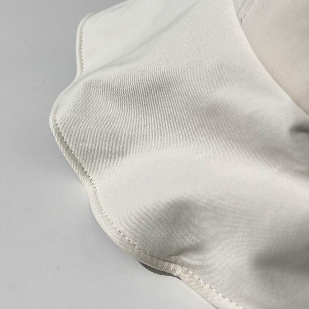Foldable Wide Brim Hat Windproof Fisherman Hat Women Sunscreen Hats Bucket Cap Photo Props