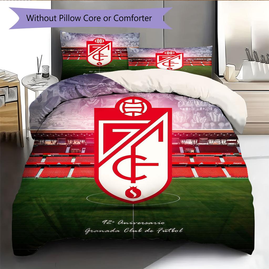 Granada CF logo Bedding Quilt Set Quilt Cover Pillowcase Home Decoration Birthday Gift (1 * duvet cover + 2 * pillowcase, without core)