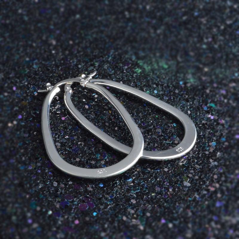 Новые серьги из стерлингового серебра 925 пробы U-образные глянцевые простые серьги женские ювелирные изделия подарки