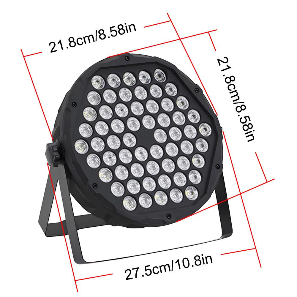 Stephanie 36 LED Stage Flat Par Lighting Effect RGBW 3IN1 DMX 512 DJ Disco Party Holiday Christmas Bar Club Wedding Show Lights