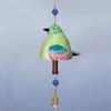Hand Painted Resin Hanging Bird Song Bell Bird Wind Chime For Wall Window Door Wind Bell Hanging Ornaments Garden Patio Decor