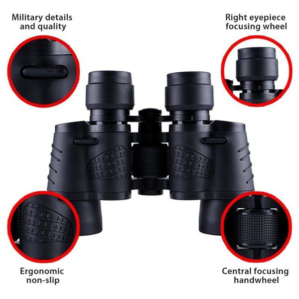 New Adult Binoculars, 80x80 Binoculars, Powerful Night Vision Binoculars, Professional Long-distance Hunting Professional Binoculars