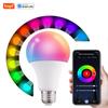 Светодиодная лампа E27 Tuya Smart Home E27 220 В с регулировкой яркости Светодиодная лампа RGB Tuya Лампа Bluetooth- Диапазон Управление через приложение Декор для вечеринки в спальне