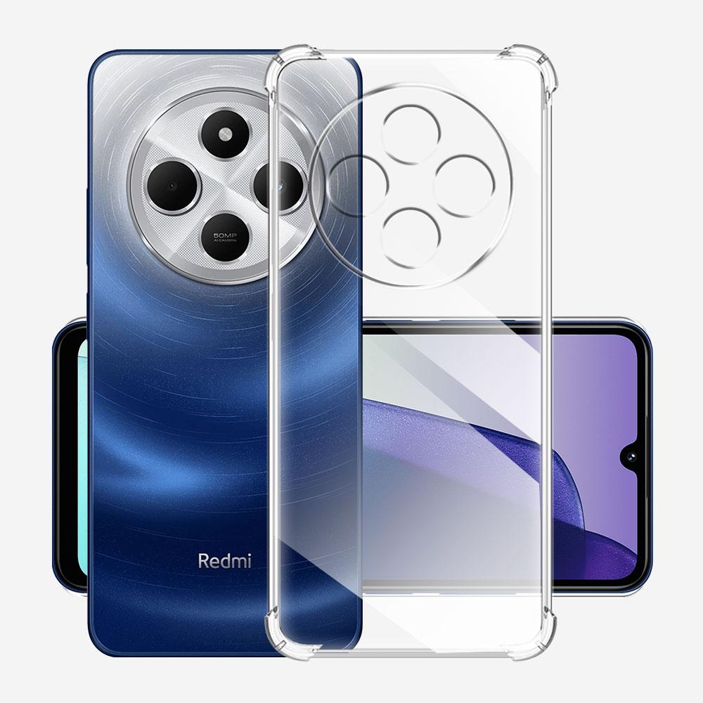 Clear Shockproof Airbag Case For Redmi 14C Poco C75 Soft Silicone Phone Cover For Xiaomi Redmi 14R 5G Protector Crystal Fundas