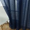 Translucent Tulle Curtains Elegant Window Curtains Silver Stars Sheer Curtains  Home Decoration