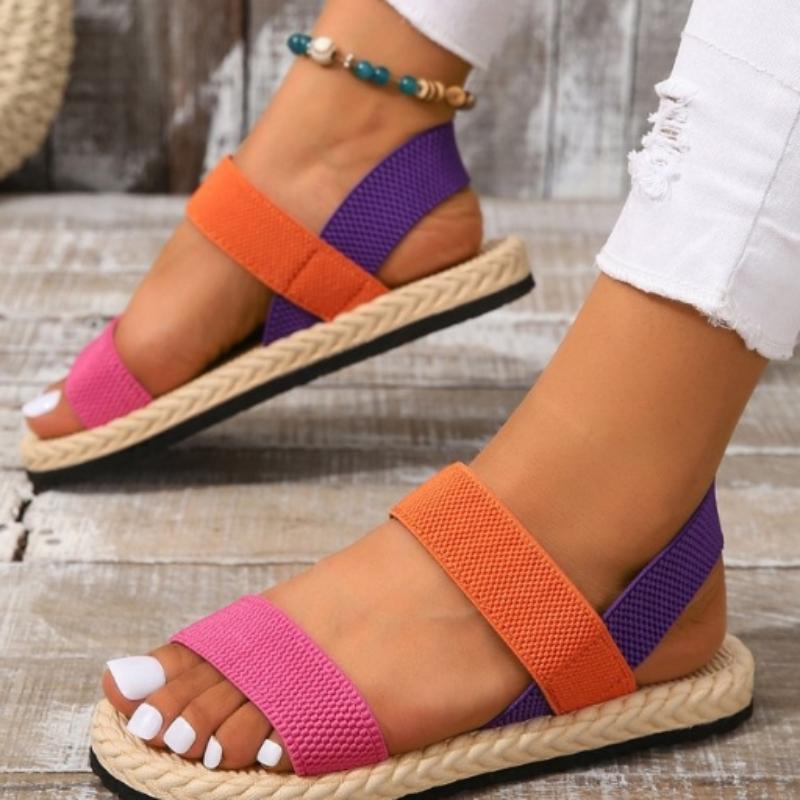 Модные плоские сандалии Новые популярные летние нескользящие износостойкие сандалии Zapatos Mujer