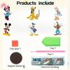 6Pcs Cartoon Characters Series Diamond Art Fridge Magnet Diamond Painting Refrigerator Magnet DIY Fridge Stickers for Fridge Whiteboards