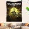 Игра Helldiver 2 Подвесной Богемный Гобелен Богемные Настенные Гобелены Мандала Кавайная Декор Комнаты