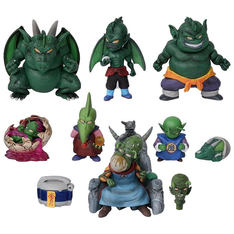 10Pcs Anime Dragon Ball Z Piccolo Family Figure PVC Action Figures Budokai Goku Duel Collection Model Doll Toys For Children