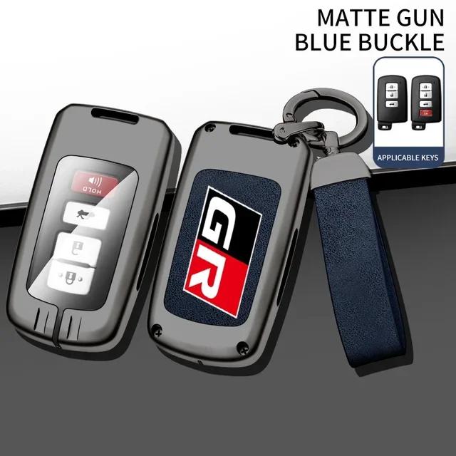 UWSY2 Auto TPU Zinc Alloy Key Case Bag For Toyota GR 86 Supra Yaris RAV4 Prius Corolla C-HR Camry Auris Car Key Chain Metal Key Shell