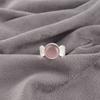 Purple Cat's Eye Gemstone 925 Sterling Silver Jewelry Handmade Round Shape Ring RR-1-44