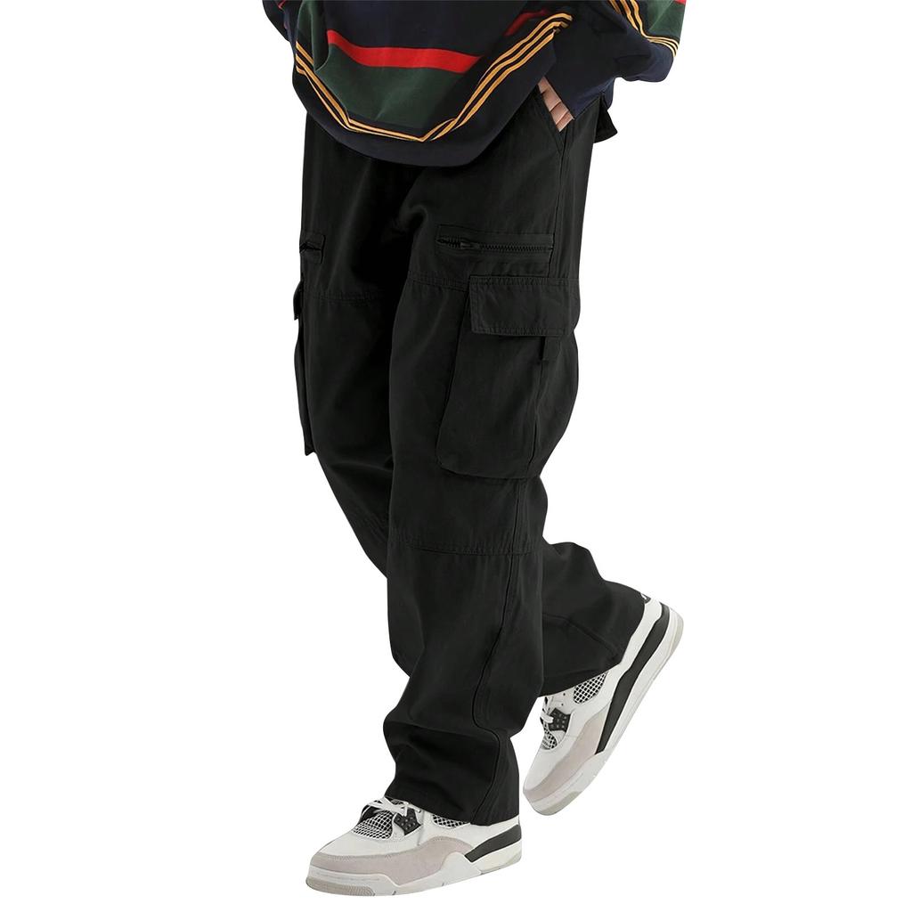 Повседневные спортивные брюки, мужские свободные леггинсы с длинными вставками, тренировочные брюки для бега и фитнеса