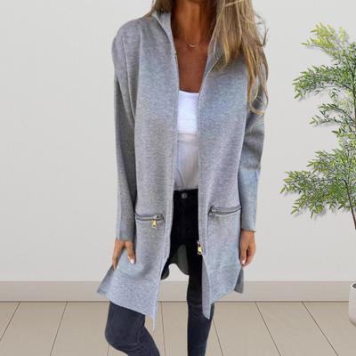 Женская куртка ветровка с капюшоном, затягивающимся шнурком, карманами на молнии, однотонная, на молнии, с длинными рукавами, для велоспорта, пешего туризма