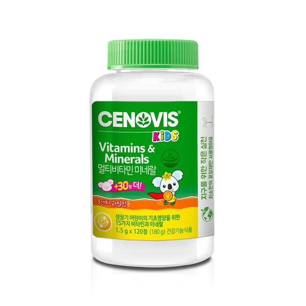 Cenovis Kids Multivitamin Mineral, 120 Tablets, 1 Unit, Korean Essential Health Food