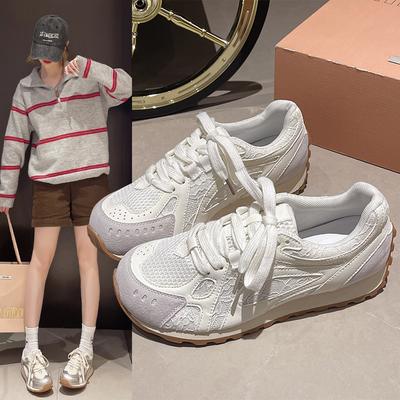 2024 Роскошные женские мокасины из микрофибры с кружевной строчкой, дышащие, спортивные туфли на шнуровке, повседневные кроссовки из вулканизированной кожи