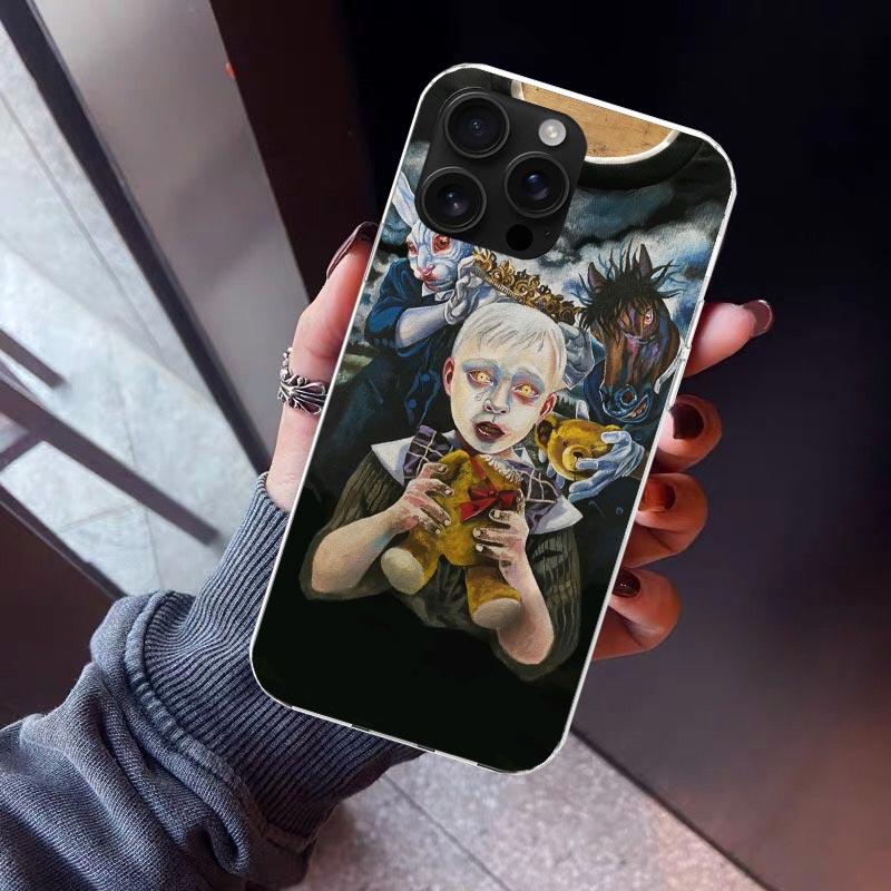 K-Korn Rock Band Phone Case For iPhone 17 Air 16 15 Pro Max 14 Plus 13 Mini 12 11 Cover 7 8 SE Silicone Shell Print Fundas 17 Ai