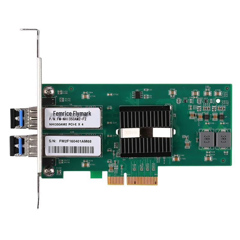 Femrice Intel I350 Dual-Port Gigabit Fiber PCI-E Server Network Card