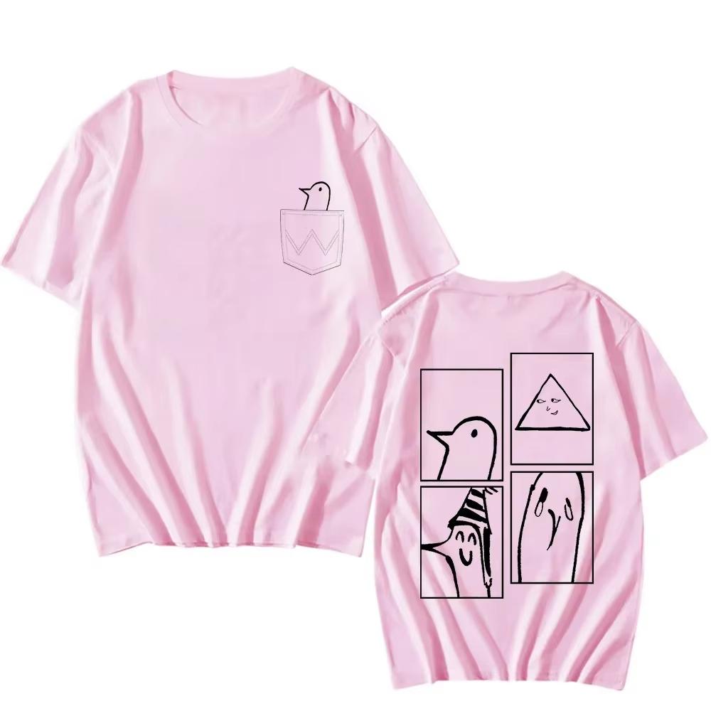 Oyasumi Punpun Goodnight Punpun Manga Graphic T‑shirt Inio Asano Bird Character Print Summer Short Sleeve Unisex Casual Oversized Streetwear Tees Tops
