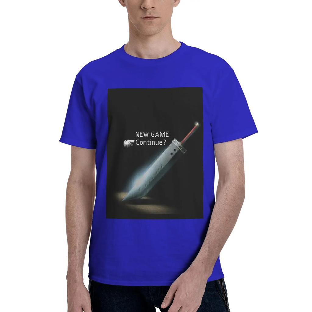 Final Fantasy Men TShirt Plus Size T Shirts Mens Round Neck Cotton Tees Short Summer Male