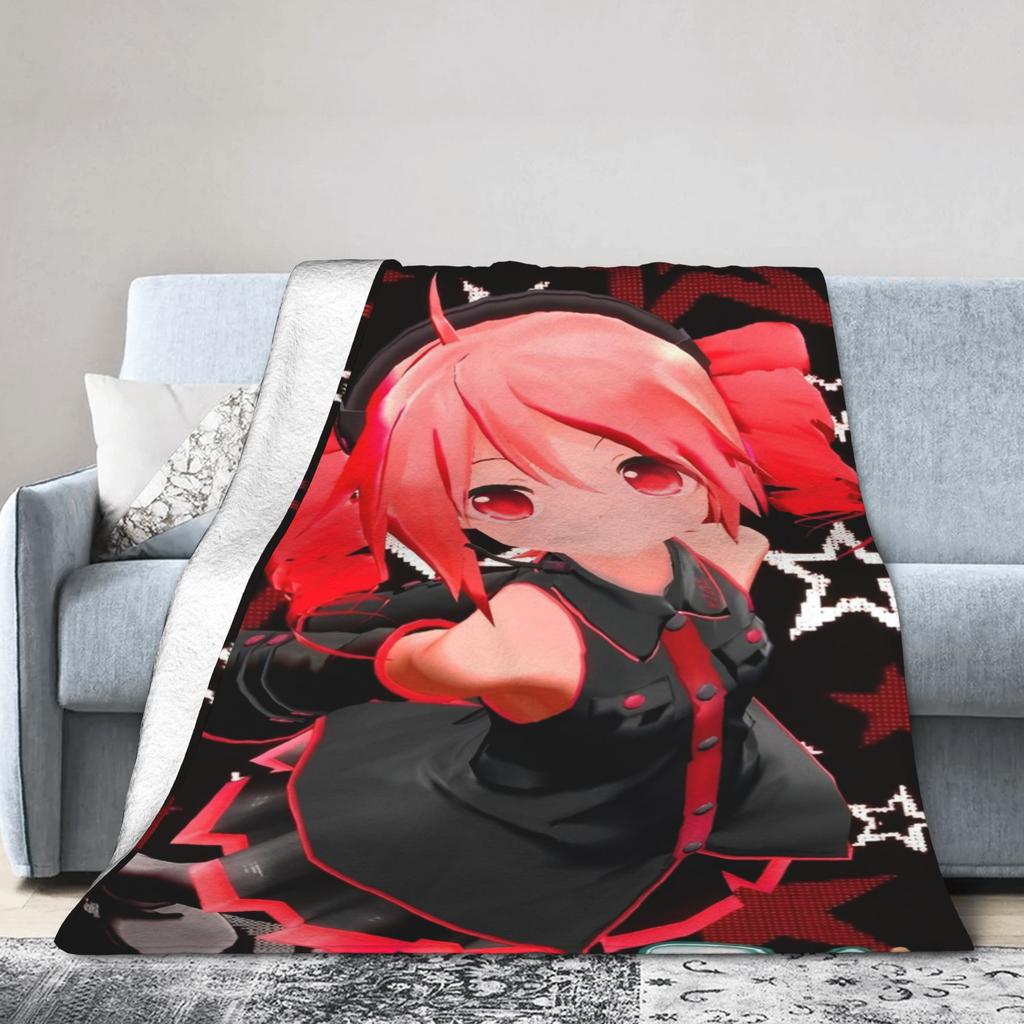 Kasane Teto Girl Blankets Fuzzy Awesome Warm Throw Blanket for Chair Covering Sofa Spring/Autumn