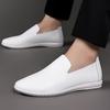 Fashion Fashion Slip-on Flat-soled Men Loafers Spring Autumn Soft-soled Casual Man Driving Shoes Designer Solid Color Male Leather Shoes