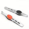 1Pc Stainless Steel Three Hole Eyebrow Tweezers Eyebrow Tweezers with Rubber Cushion Eyebrow Tweezers Tweezers Beauty Tools