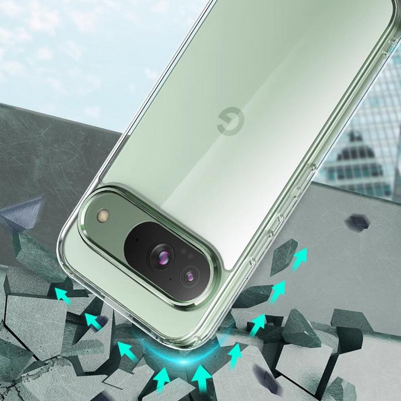 Простой мягкий силиконовый чехол для Google Pixel 9 Pro XL 8A 7A 6 Pro тонкий прозрачный TPU противоударный прозрачный чехол для телефона