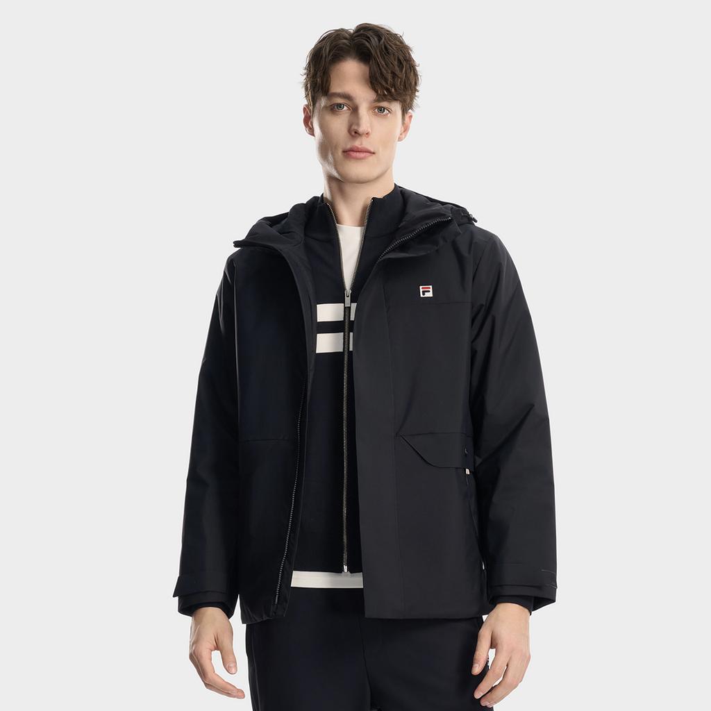 Fila Heritage Classic Простая Повседневная Удобная Теплая Хлопковая Куртка с Капюшоном Мужские куртки F11M618905F-NV