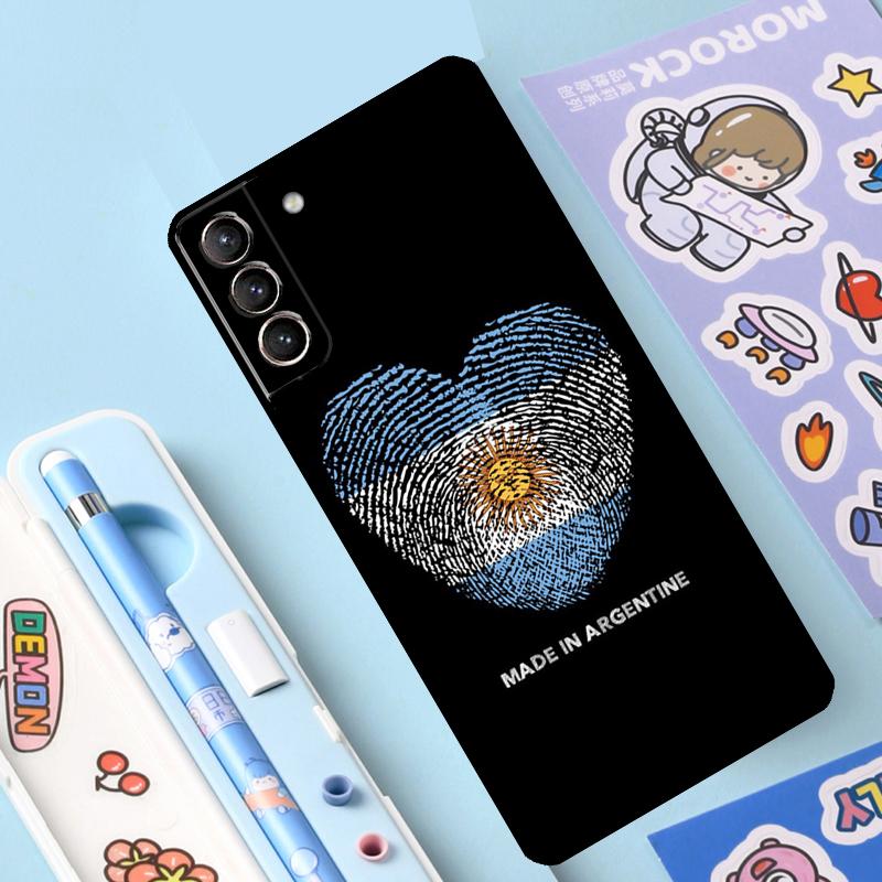 Чехол с аргентинским флагом для Samsung Galaxy S23 S21 FE S20 FE S22 Plus Note 20 Ultra Note 10 S8 S9 S10 Plus