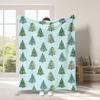 Christmas tree series patterns Printed Blanket for Sofa Bed Travel Camping Living Room Office Conditioning Blanket