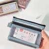 Double-layer Mesh Storage Bag, ID Card Storage Bag, Five-color Zipper Bag for ID Cards and Passports, Portable Small Card Case for Bank Cards