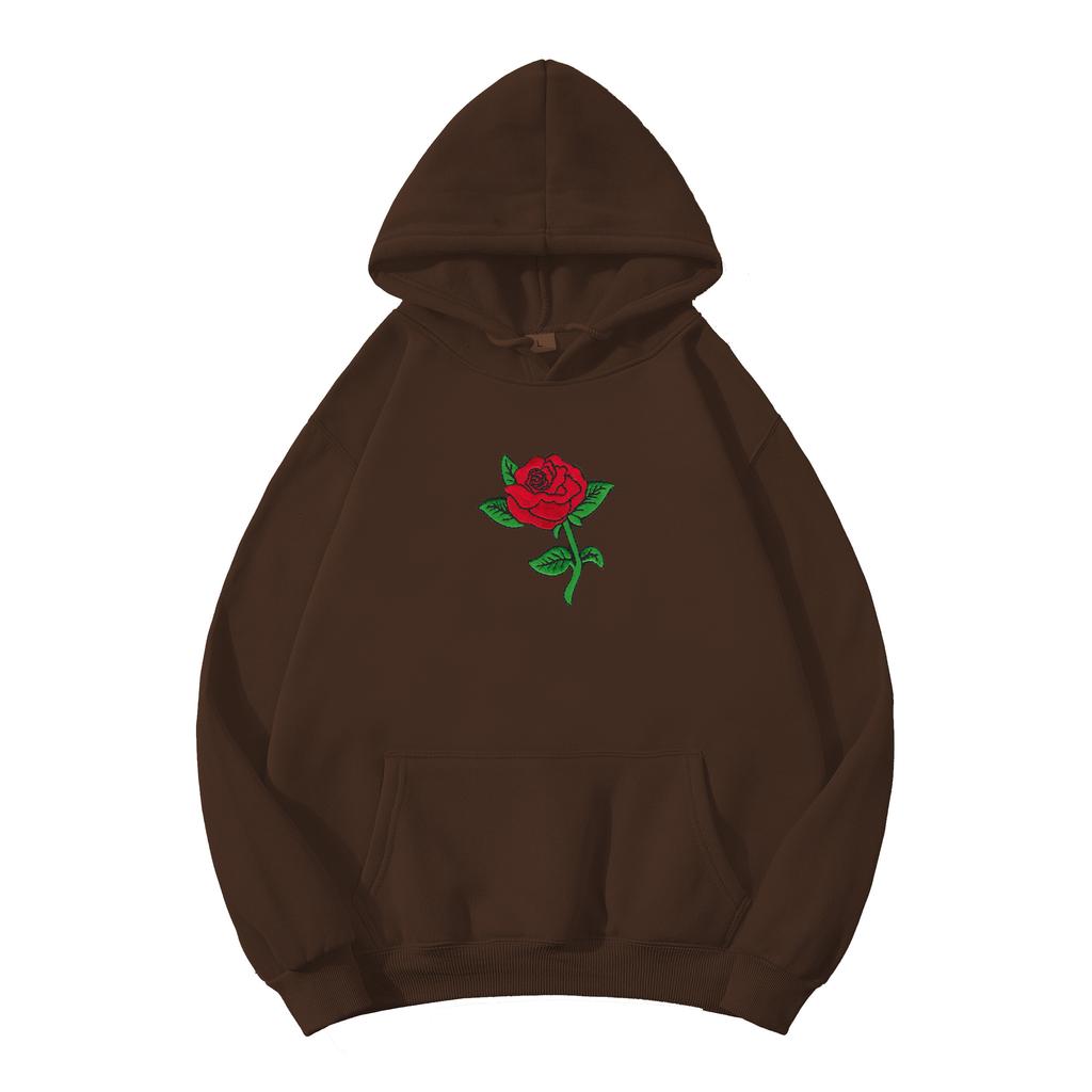 Толстовка с капюшоном в стиле Харадзюку, модная уличная одежда унисекс, толстовки с принтом розы, топы, пуловер, толстовка унисекс, толстовка с капюшоном, одежда