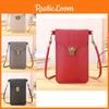 Fashionable Lock Closure Shoulder Bag For Ladies Sleek Touchscreen Phone Purse