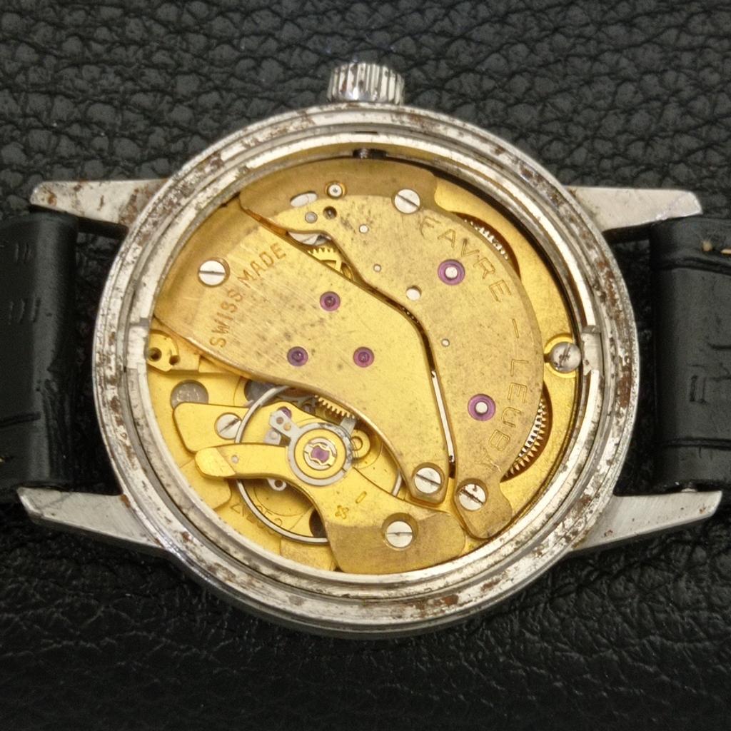 ВИНТАЖНЫЕ ШВЕЙЦАРСКИЕ МУЖСКИЕ ЧАСЫ FAVRE LEUBA TWIN POWER 253 С РУЧНЫМ ЗАВОДОМ СЕРЫЕ a703019-1 R212-a703019