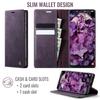 For Samsung Galaxy S20 FE Case CASEME 033 Series RFID Blocking Wallet Stand Calf Texture Leather Phone Cover